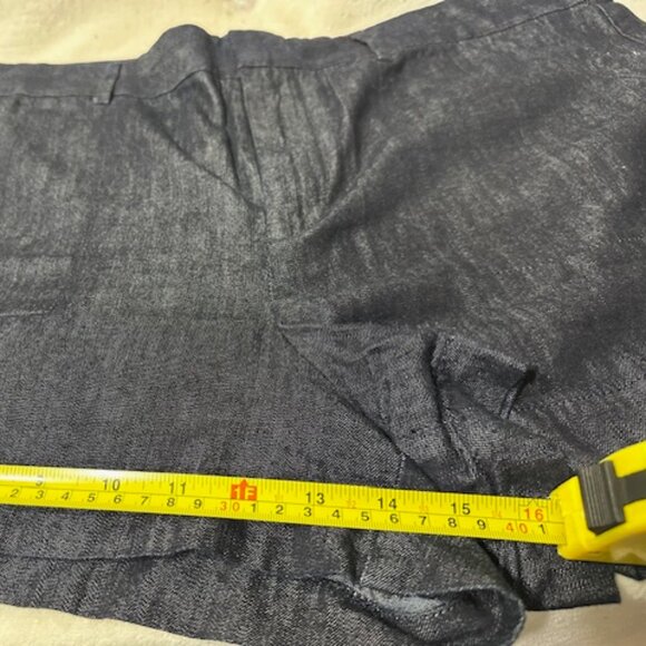 Ann Taylor LOFT Denim Jean Trouser Shorts Size 34/18 Blue Casual - Picture 3 of 6